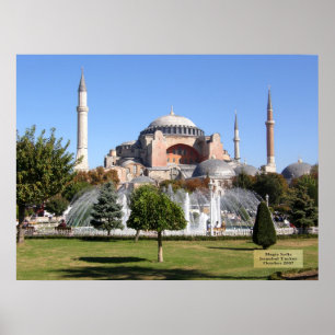 Pôster Hagia Sófia - Istambul, Turquia