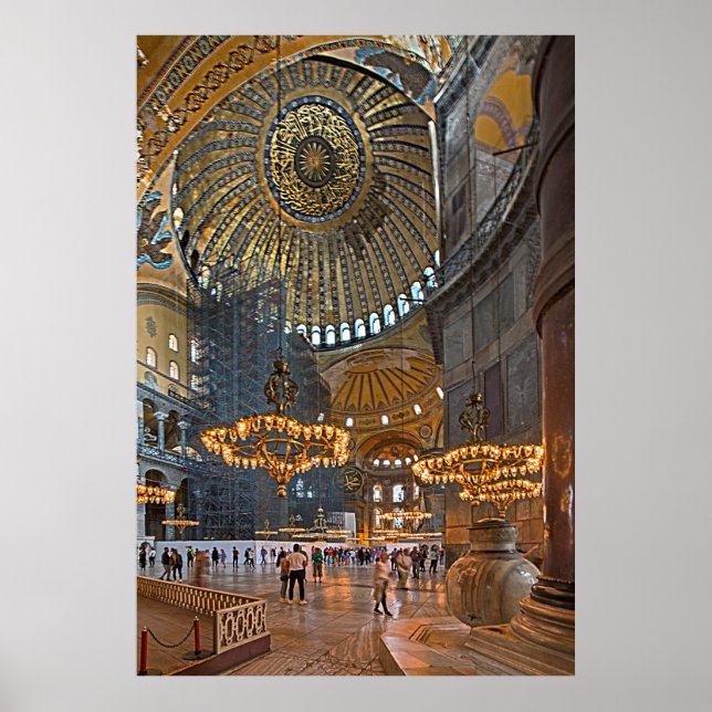 Poster Hagia Sophia. Design interior. (Frente)