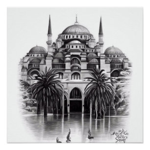 Pôster Hagia Sopya em Istambul, Poster na Turquia