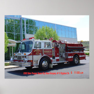 Pôster Hahn Firecaminhão 1985
