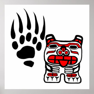 Poster Haida Bear e Claw