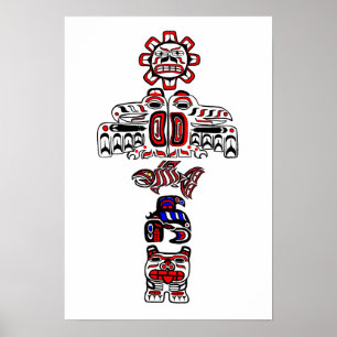 Pôster Haida Totem