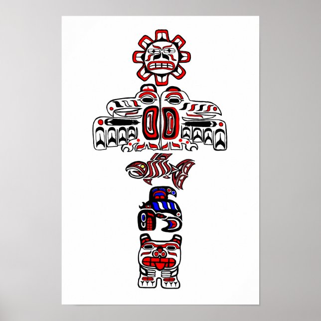 Pôster Haida Totem (Frente)