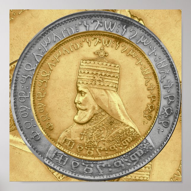 Poster Haile Selassie Jah Rastafari Reggae Rasta Roots  (Frente)