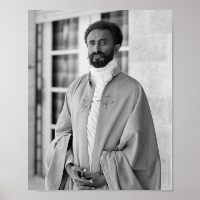 Poster Haile Selassie Lion Rasta Solomon Jah Rastafari (Frente)