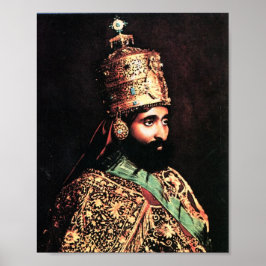 Poster Haile Selassie Lion Rasta Solomon Jah Rastafari