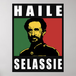 Poster Haile Selassie Lion Rasta Solomon Jah Rastafari