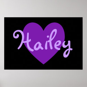 Poster Hailey no roxo