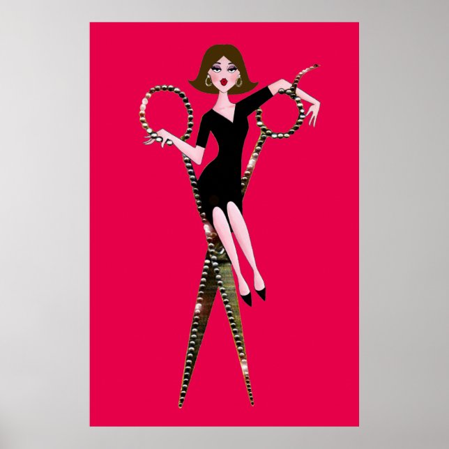 Poster "Hair Diva" /Com Cor De Bckgr (Frente)