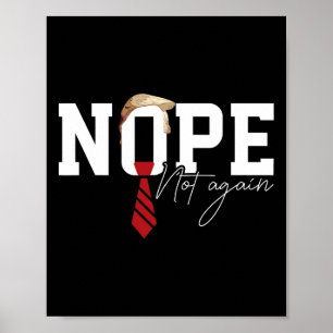 Poster Hair Funny Trump Mostra Humor Político Não Ag