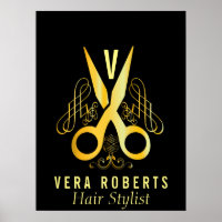 Hair Stylist Dourada Tesoura & Beauty Salon elegan