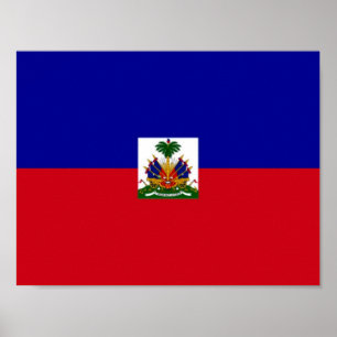 Poster Haiti - Bandeira do Haiti -