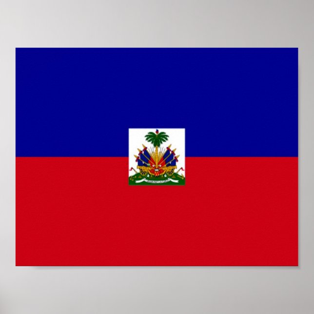 Poster Haiti - Bandeira do Haiti - (Frente)
