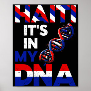 Poster Haiti No Meu Dna Orgulho Dia Da Bandeira Haitiana