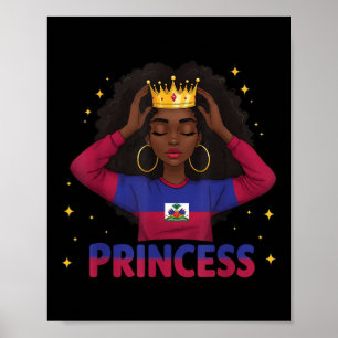Poster Haiti Princesa Haiti Bandeira da Independência Dia