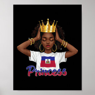 Poster Haiti Princesa Haiti Bandeira da Independência Dia