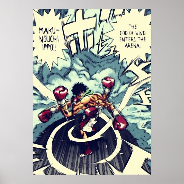 Poster Hajime no Ippo Deus do Vento (Frente)