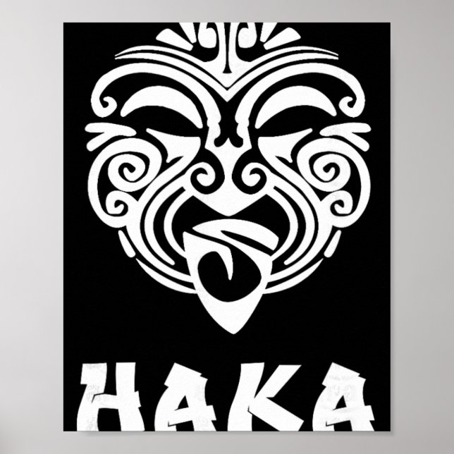 Poster Haka New Zealand Rugby Fans Maori Haka Dance  (Frente)