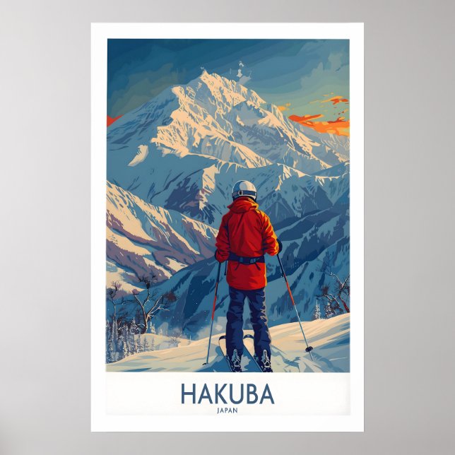 Poster Hakuba Wall Art Print Japan 1 (Frente)