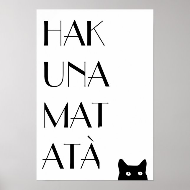 Pôster Hakuna Matata (Frente)