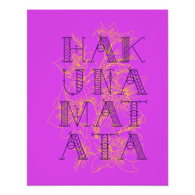 Pôster Hakuna Matata (Frente)