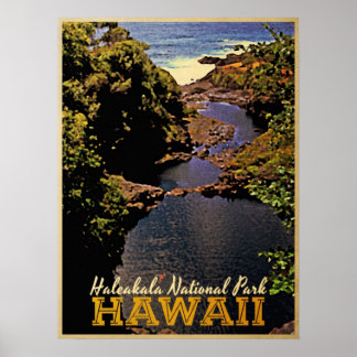 Poster Haleakala National Park Hawaii
