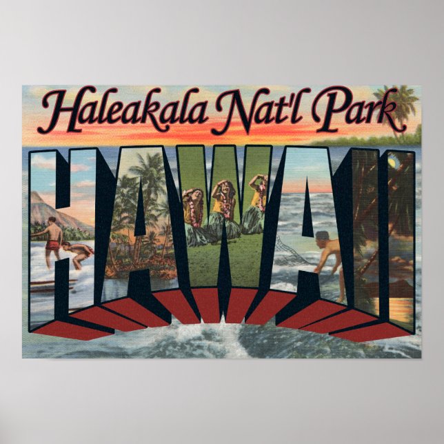Pôster Haleakala Nat'l Park, Havaí (Frente)