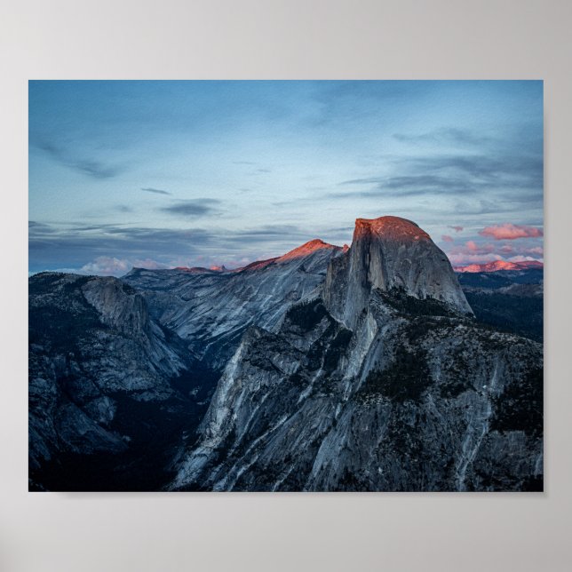 Poster Half Dome no Sunset - Fotografia Yosemite (Frente)