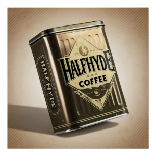 Pôster Halfaldeído Café Co-Café Tin