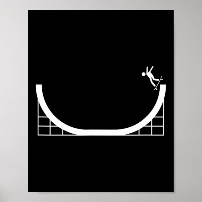 Poster Halfpipe Skateboard- Cheerfully Skateboarding Week (Frente)