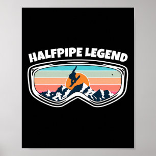 Poster Halfpipe Snowboard Goggggggggggggg como Halfpipe S