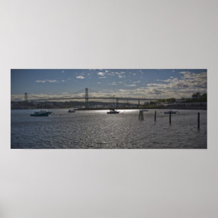 Poster Halifax Harbor com A. Murray MacKay Bridge