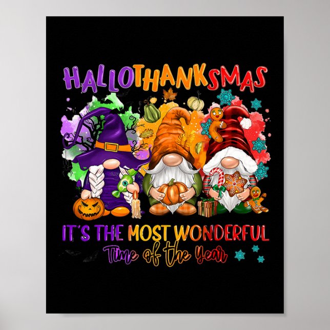 Poster Hallothanksmas É a época mais maravilhosa do (Frente)