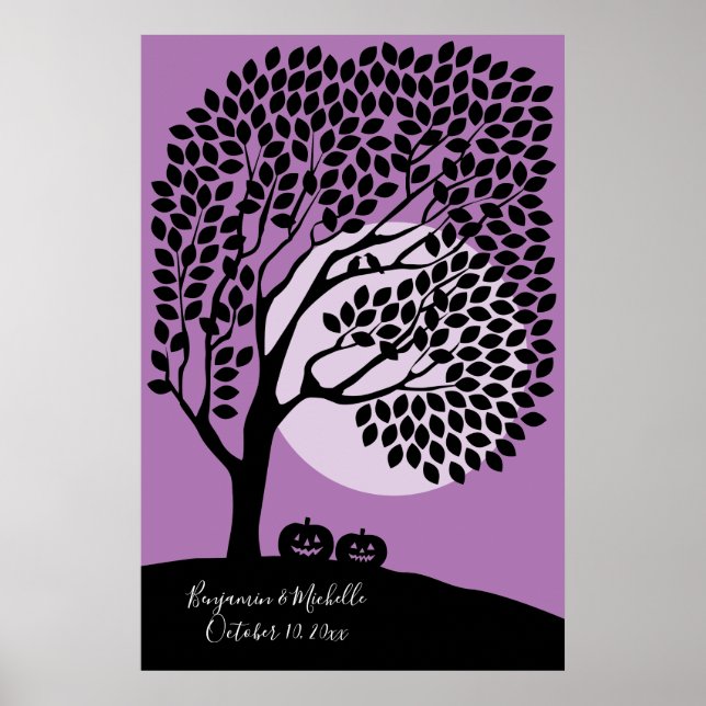 Poster Halloween - 250 Livro de Visitas Alternativo com A (Frente)