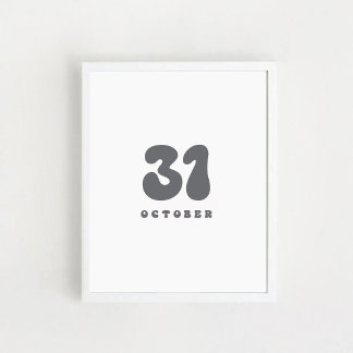 Poster Halloween 31 de outubro