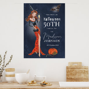 Poster Halloween 50th Festa de aniversário