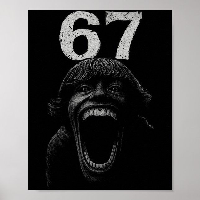 Poster Halloween 67 Scp Horror Face Assustadora Figurume  (Frente)