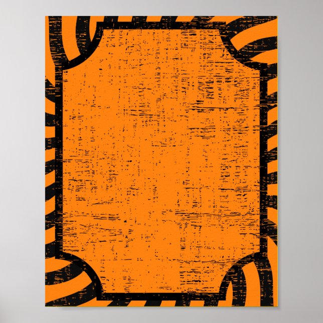 Poster Halloween angustiado (Frente)