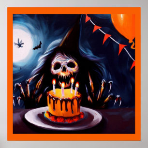Poster Halloween - Aniversário 4