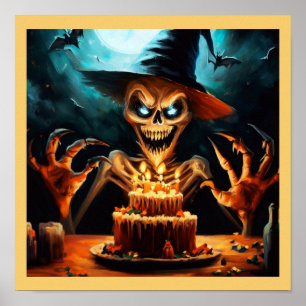 Poster Halloween - Aniversário 6