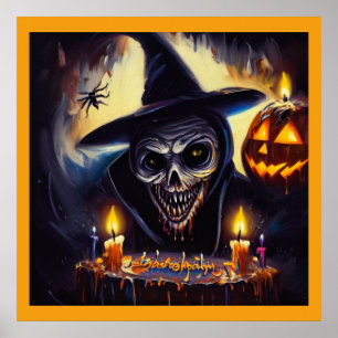 Poster Halloween - Aniversário 7
