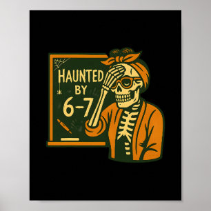 Poster Halloween Assombrado 67 Seis Sete Meme 1 (14)