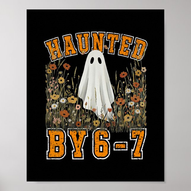Poster Halloween Assombrado 67 Seis Sete Meme 1 (26)  (Frente)