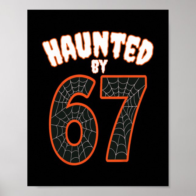 Poster Halloween Assombrado Assombrado 67 Número 67 Seis  (Frente)