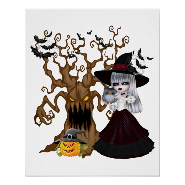 Pôster Halloween Assustador (Frente)