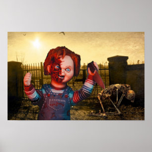 Poster Halloween assustador.