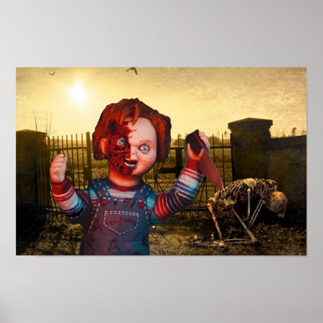 Poster Halloween assustador. (Frente)