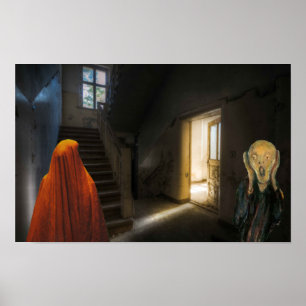 Poster Halloween assustador.