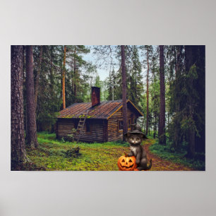 Poster Halloween assustador.