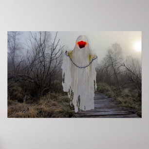 Poster Halloween assustador.